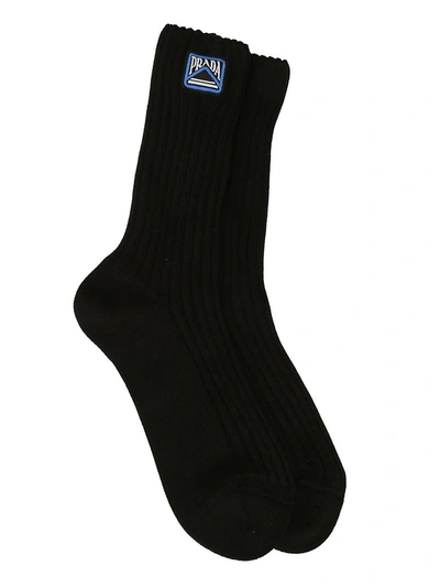 Shop Prada Sock In Nero