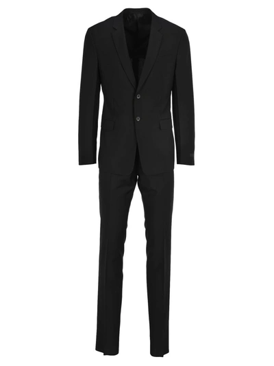 Shop Prada Classic Two-piece Suit In Black