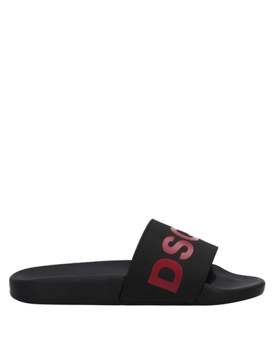 Shop Dsquared2 Sandals In Steel Grey