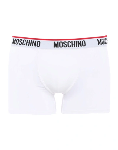 Shop Moschino Boxer In White