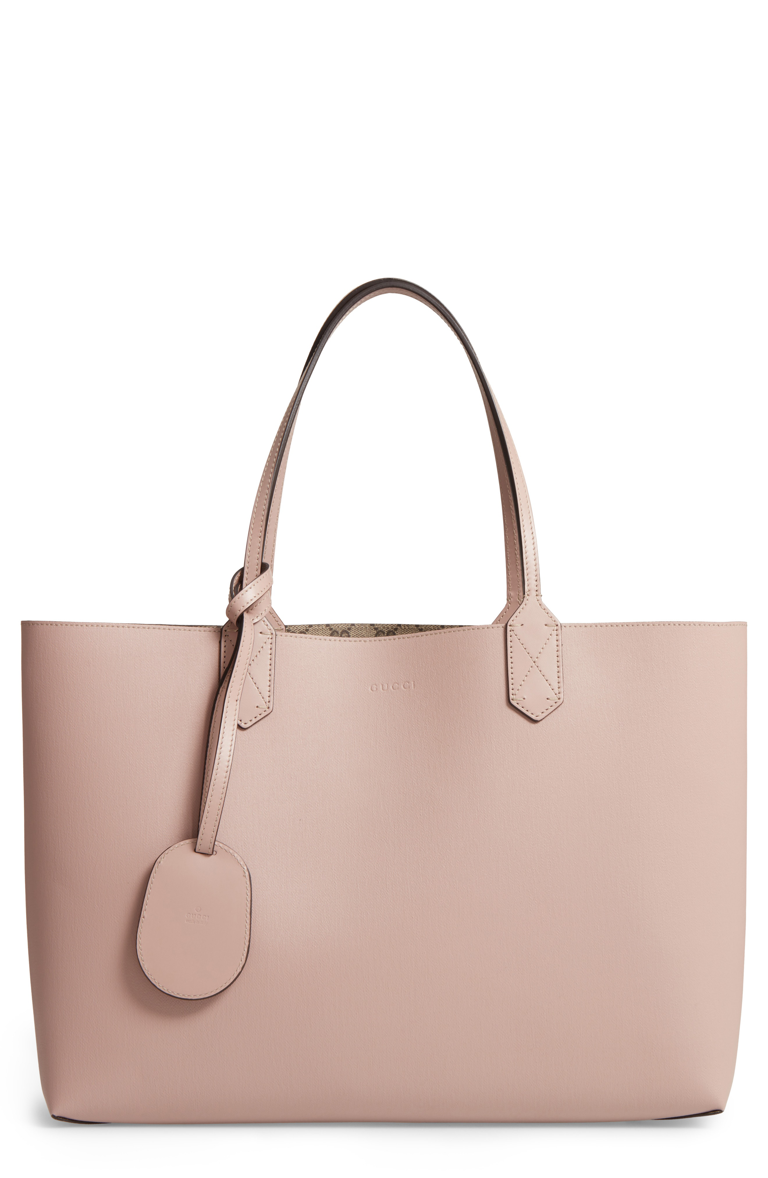 medium turnaround reversible leather tote