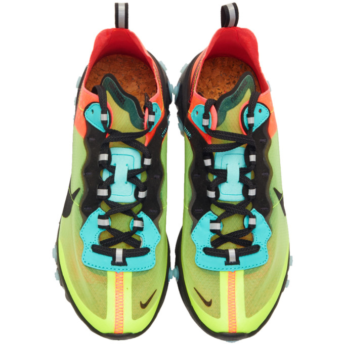 green & blue react element 87 sneakers