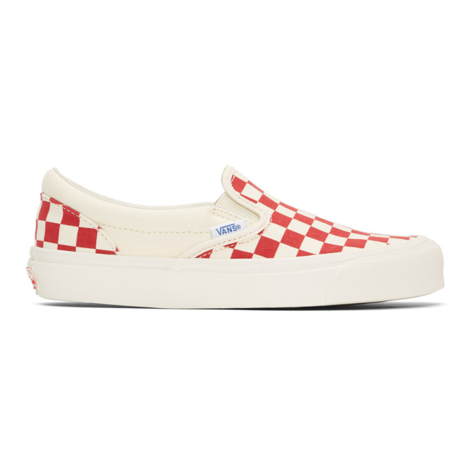 red and white checkered vans shoes