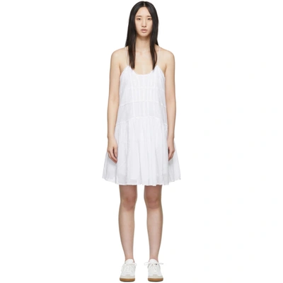 Shop Isabel Marant Étoile Isabel Marant Etoile White Amelie Dress In 20wh White