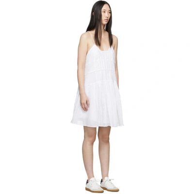 Shop Isabel Marant Étoile Isabel Marant Etoile White Amelie Dress In 20wh White