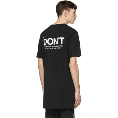Shop 11 By Boris Bidjan Saberi Black Dont T-shirt