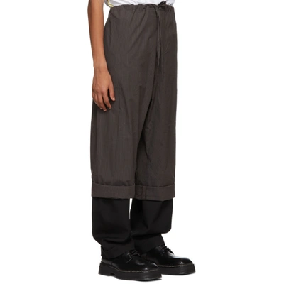 Shop Y/project Brown Tailored Pyjama Pants In F163 Brown