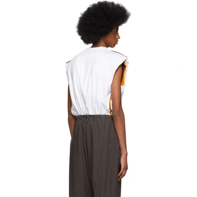 Shop Y/project White Multi Sleeveless T-shirt