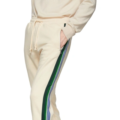 Shop Dries Van Noten Off-white Hastley Lounge Pants In 005.ecru