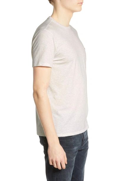 Shop Lacoste Pima Cotton T-shirt In Alpes Grey Chine