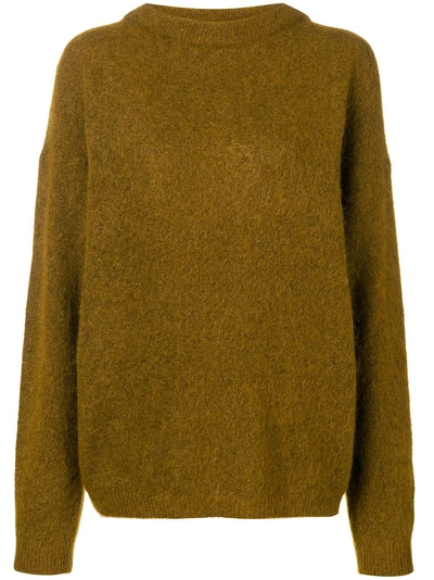 Shop Acne Studios Dramatic Oversized Sweater - Brown