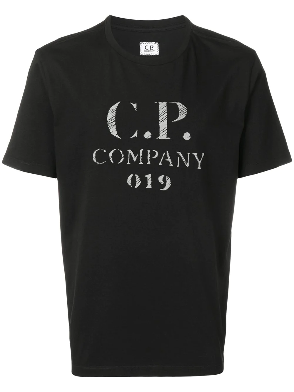 C P Company Cp Company Logo T Shirt Black Modesens