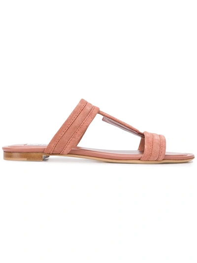 Shop Tod's Double T Sandals - Pink