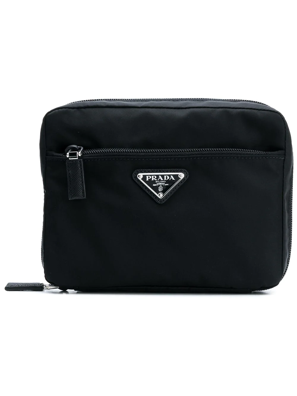 Prada Logo Wash Bag - Black | ModeSens