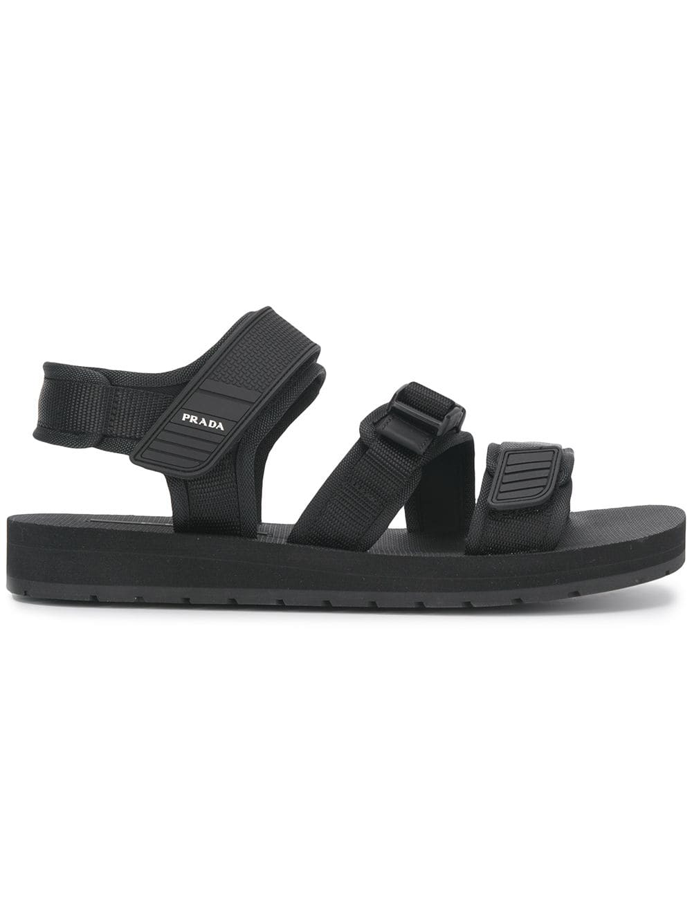 black velcro strap sandals