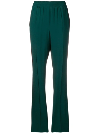 Shop Givenchy Stripe Trim Trousers - Green