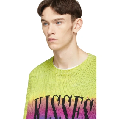 Shop Amiri Multicolor Rainbow Kisses Sweater In Rnb Rainbow