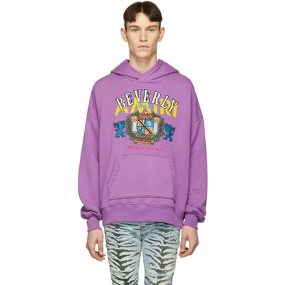 Shop Amiri Purple Beverly Hills Hoodie In Pur Purple