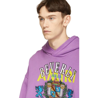 Shop Amiri Purple Beverly Hills Hoodie In Pur Purple