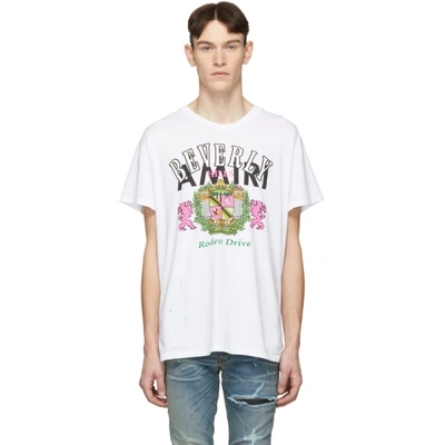 Shop Amiri White Beverly Hills T-shirt In Wht White