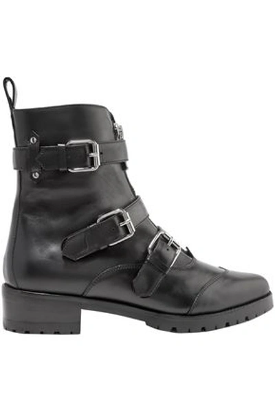 Shop Tabitha Simmons Woman Alex Leather Ankle Boots Black