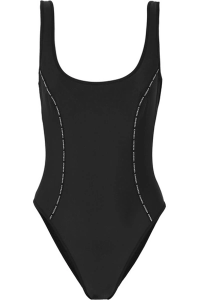 Shop Versace Swimsuit In Black
