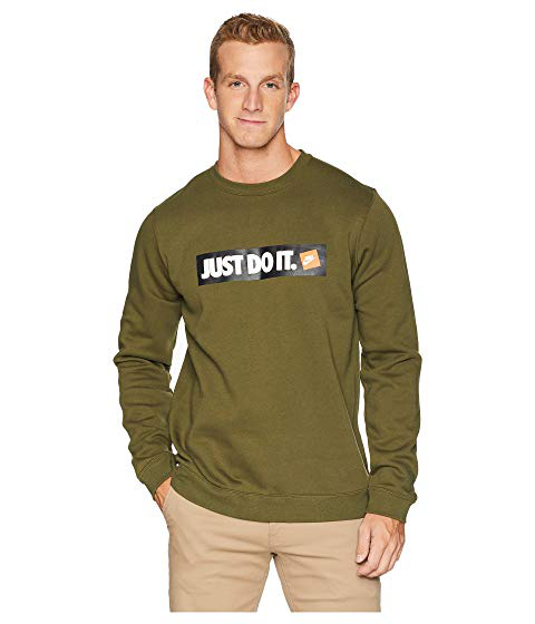 olive canvas nike shirt