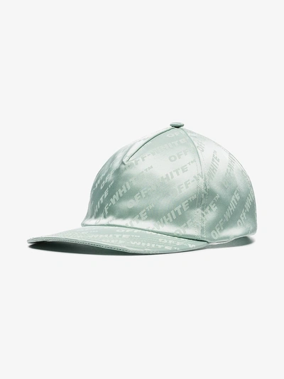 Shop Off-white Mint Green Satin Finish Baseball Cap