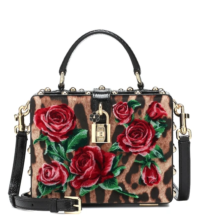 Shop Dolce & Gabbana Dolce Box Shoulder Bag In Multicoloured