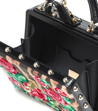 Shop Dolce & Gabbana Dolce Box Shoulder Bag In Multicoloured