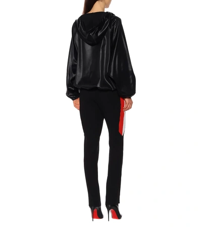 Shop Givenchy Draped Hoodie In Black