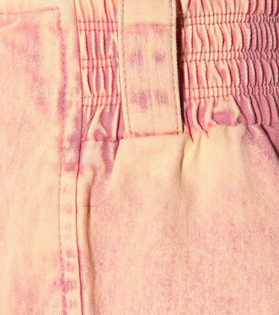 Shop Miu Miu Denim Miniskirt In Pink