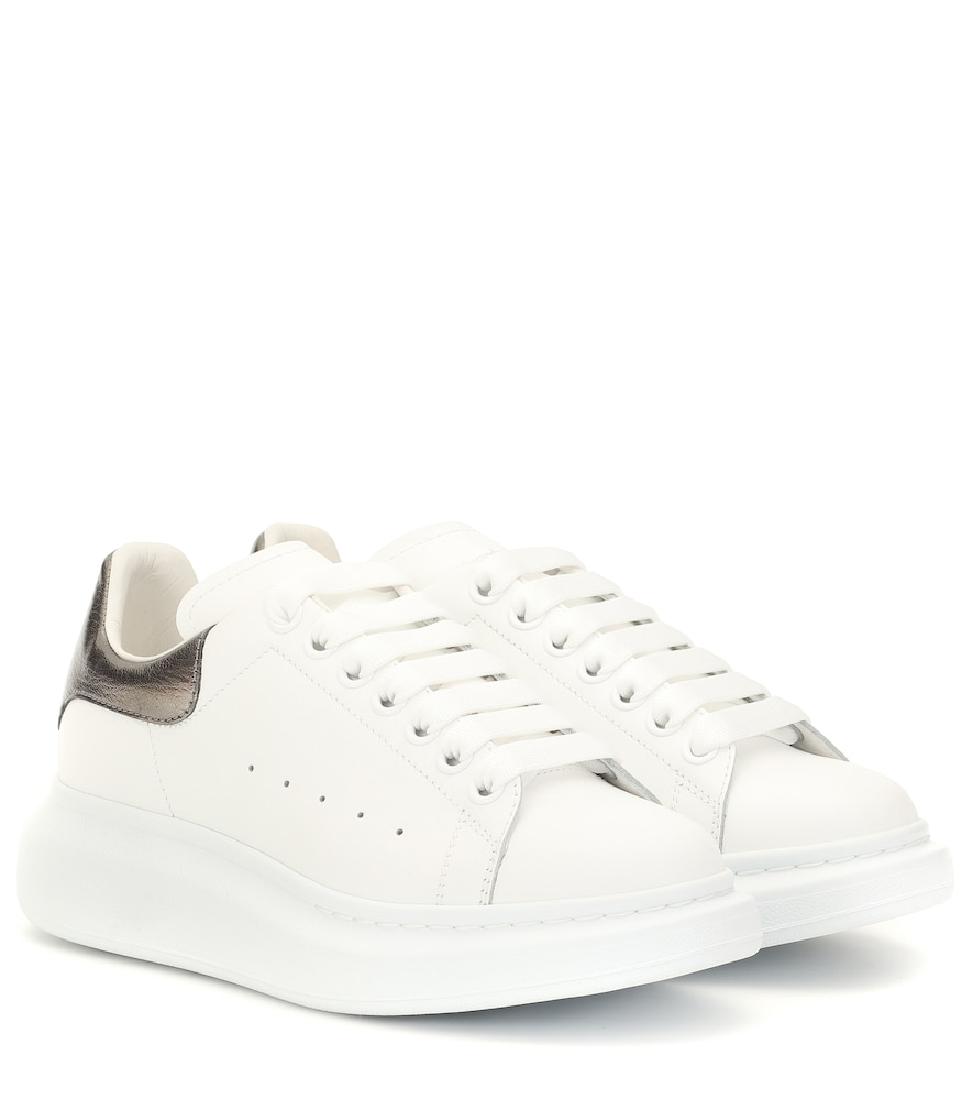 alexander mcqueen metallic trainers