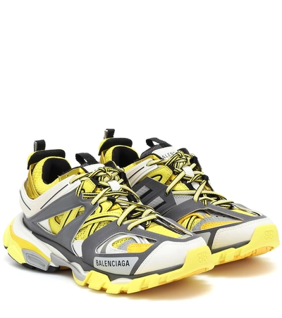 Shop Balenciaga Track Sneakers In Yellow