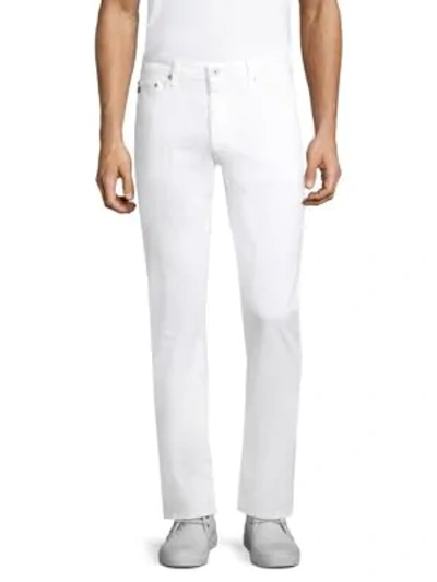 Shop Ag Graduate Slim Straight-fit Jeans In White