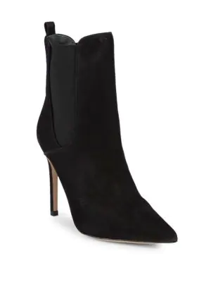 black bootie stiletto heel