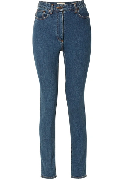 Shop The Row Kate High-rise Skinny Jeans In Blue