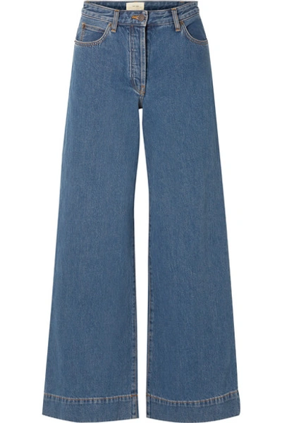 Shop The Row Anat High-rise Wide-leg Jeans In Blue