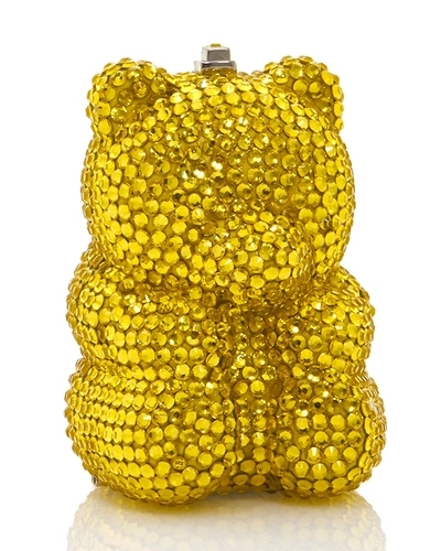 Shop Judith Leiber Gummy Teddy Bear Pillbox In Yellow