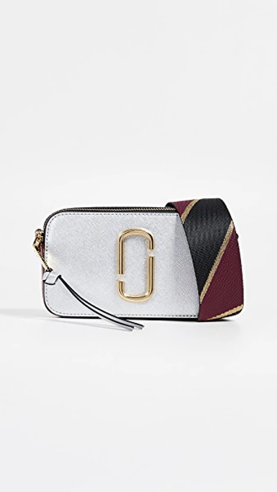 Shop Marc Jacobs Snapshot Camera Bag In Silver Multi