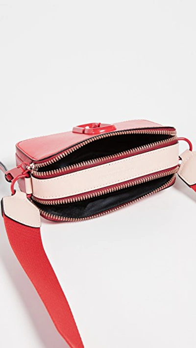 Shop Marc Jacobs Snapshot Dtm Camera Bag In Poppy Red Multi