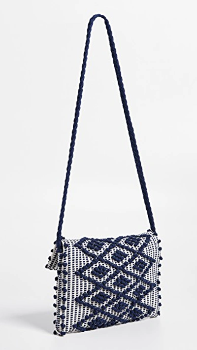 Shop Antonello Suni Rombi Multipli Bag In Blue/blue/grezzo