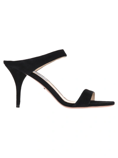 Shop Prada Slip-on Sandals In Black