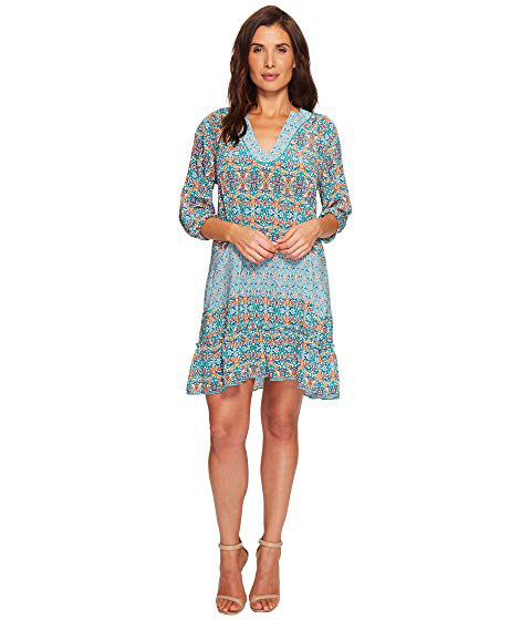 turquoise tunic dress