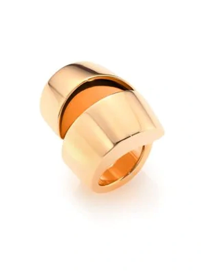 Shop Vhernier Kiss 18k Rose Gold Ring