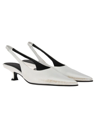 Shop Mm6 Maison Margiela Mm6 Mm6 Slingback Pumps In White