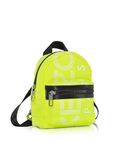 Shop Kenzo Sport Mini Logo Backpack In Yellow