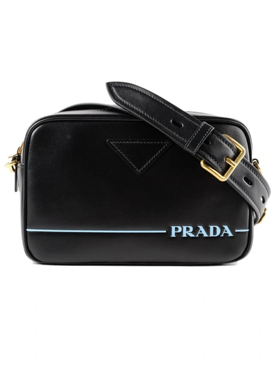 Shop Prada City Crossbody Bag In Nero