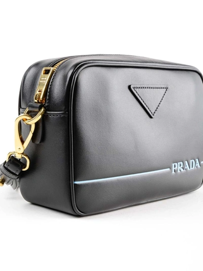 Shop Prada City Crossbody Bag In Nero