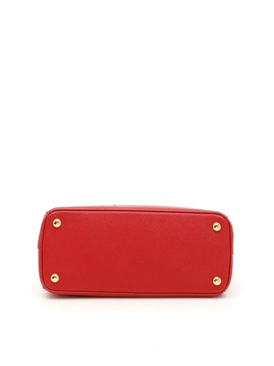 Shop Prada Saffiano Lux Galleria Bag In Fuoco|rosso